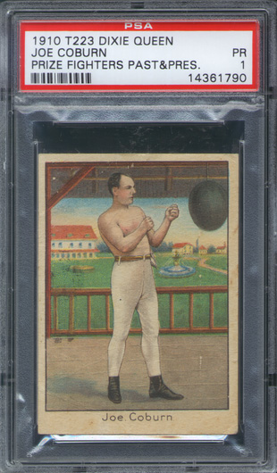 1910 T223 Dixie Queen Prize Fighters Joe Coburn PSA 1  